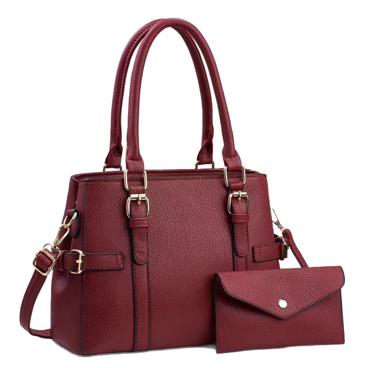 Women's Lychee Pattern Large Capacity Combination Commuter Women's Handbag