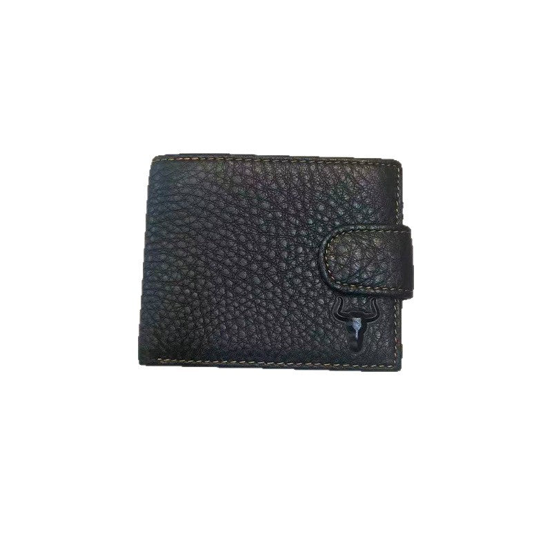 Man Multiple Slots Retro First Layer Men's Wallet
