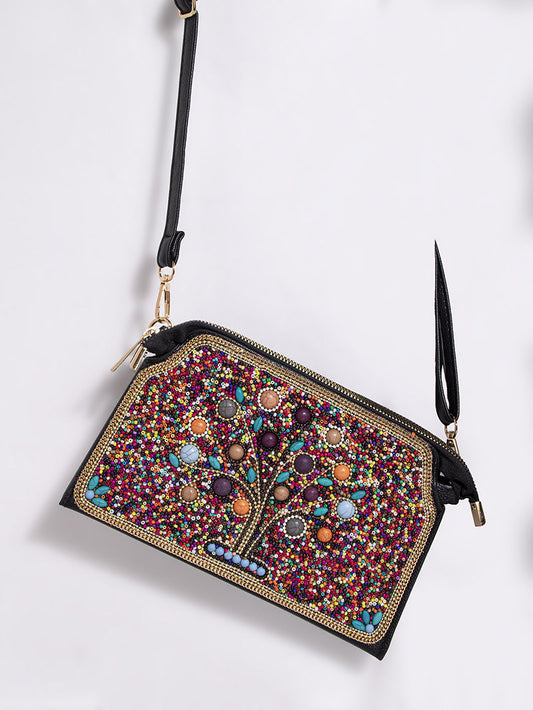 Women's Bohemian Style Bead Shell Flower Trip Bags