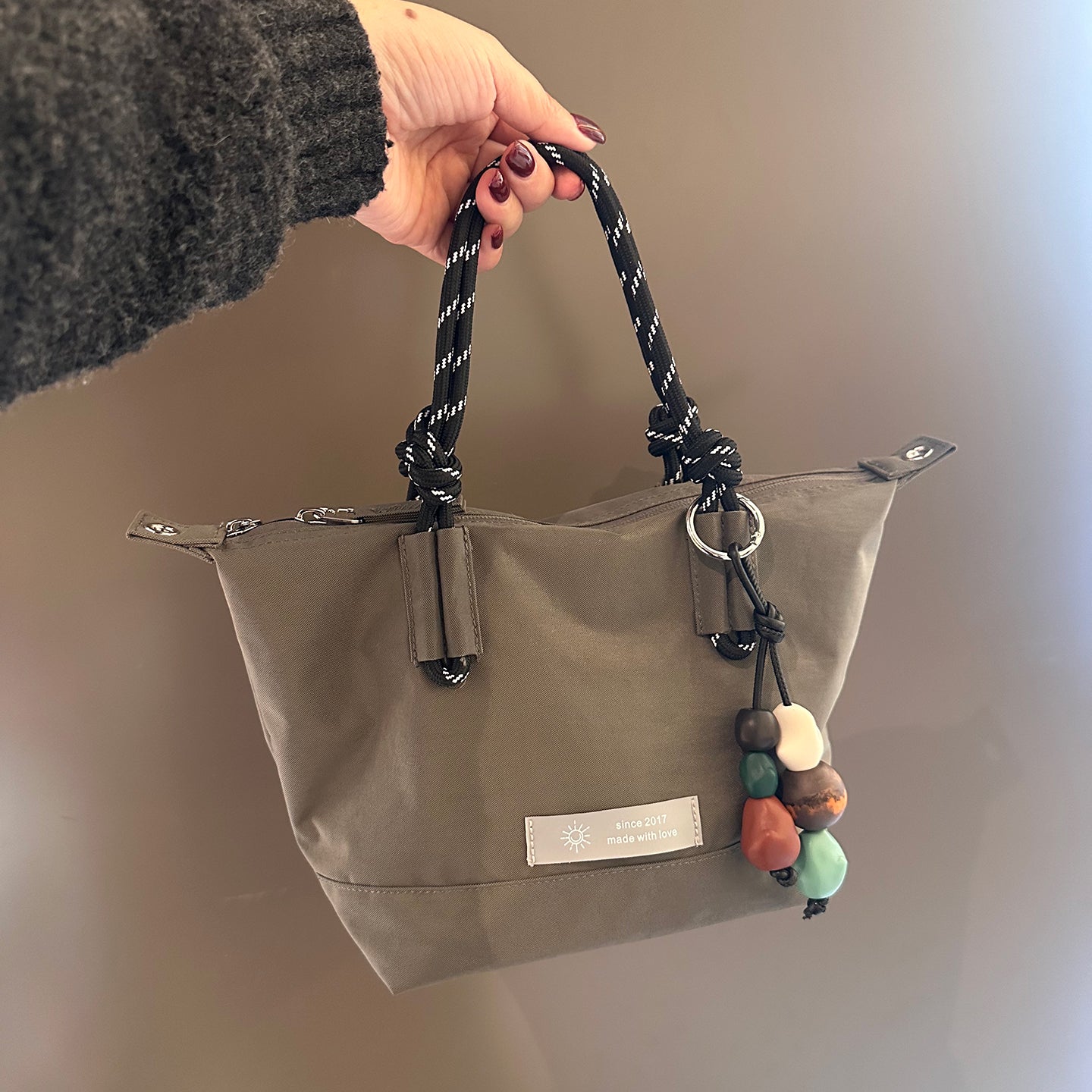 Niche Class Carrying Lunch Box Pull Waterproof Canvas Commuter Super Handbags