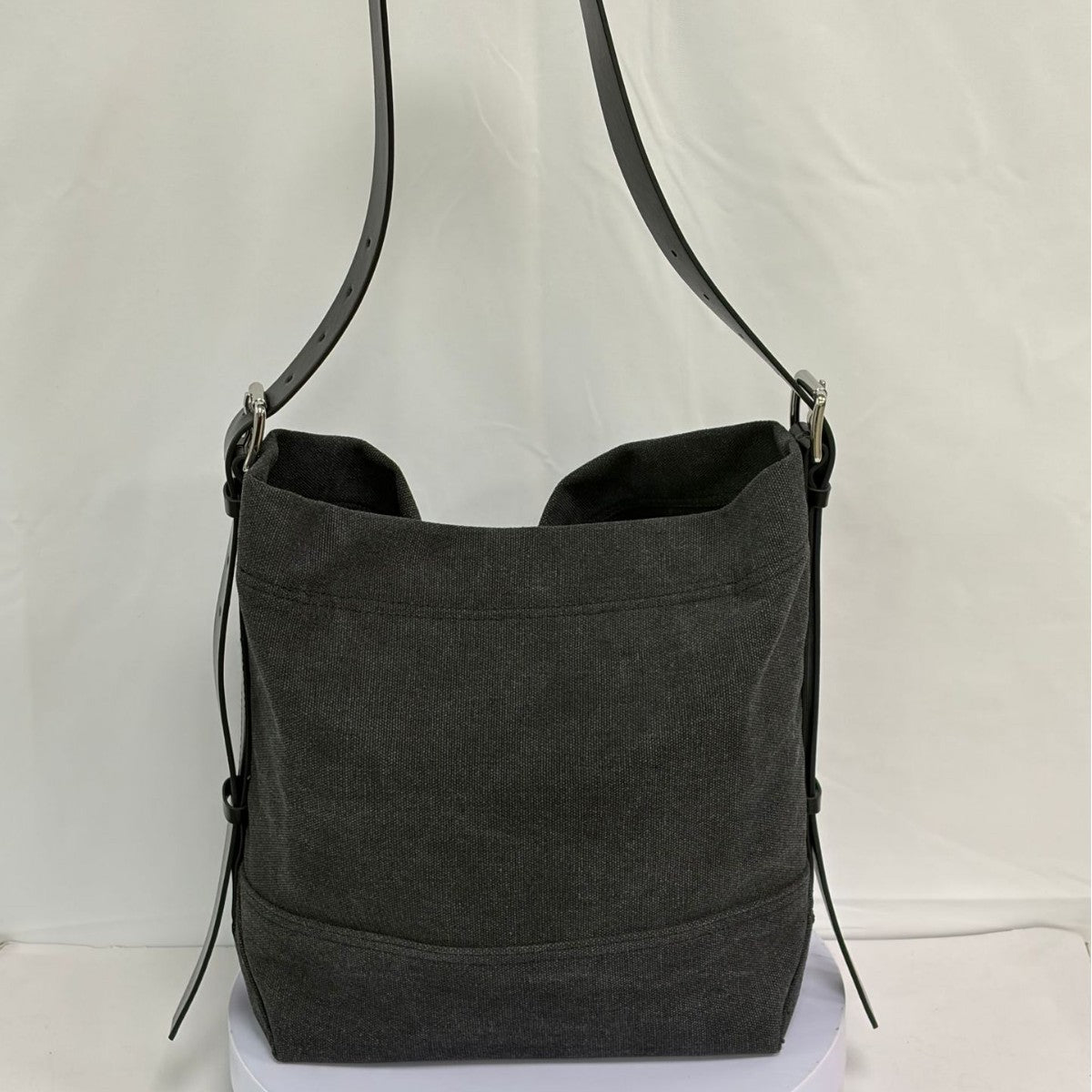 Women's & Men's Large Capacity Canvas Distressed Fabric For Hobo Women's Shoulder Bag