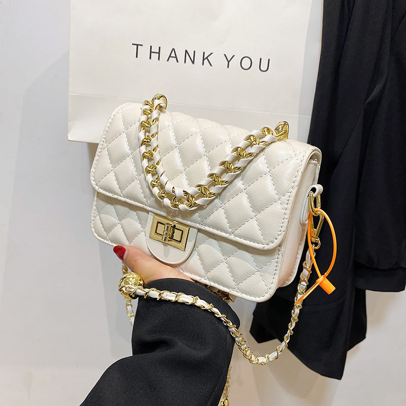 Autumn Live Broadcast Korean Style Simple Chain Large Capacity Fashion Small Square Bag