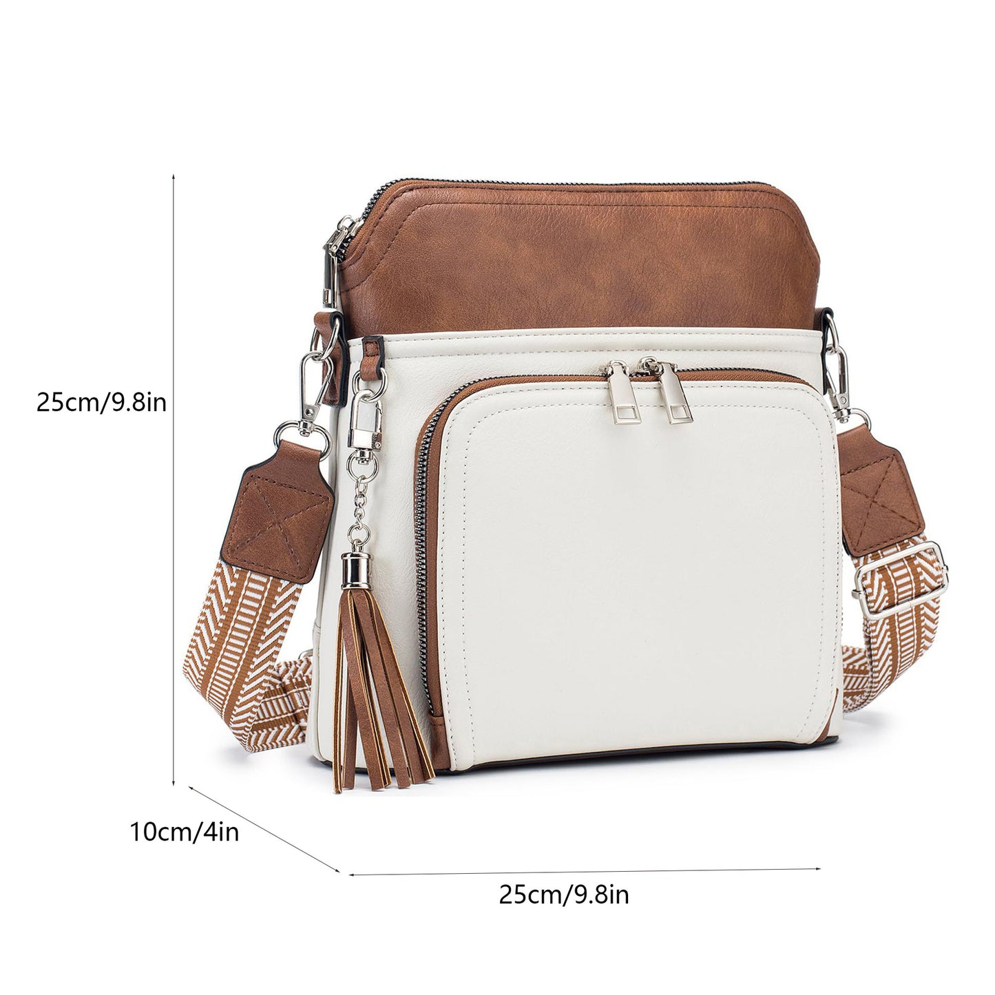 Women's Retro Fashion Simple Printed Wide Strap Women's Shoulder Bag