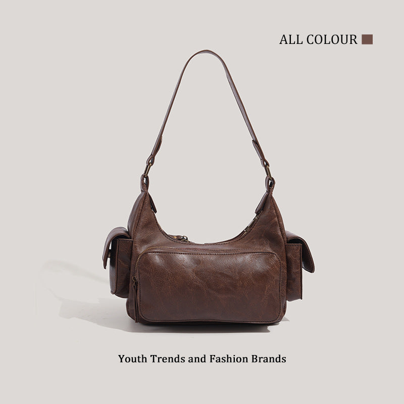 Retro Underarm Sweet Cool Hot Motorcycle Women's Shoulder Bag