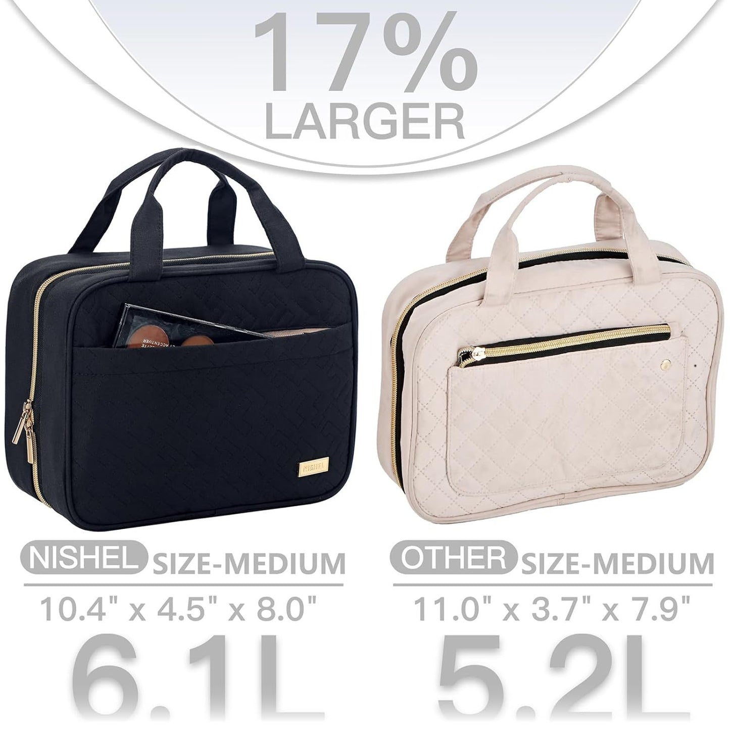 Partition Large Capacity Wash Hanging Waterproof Bags