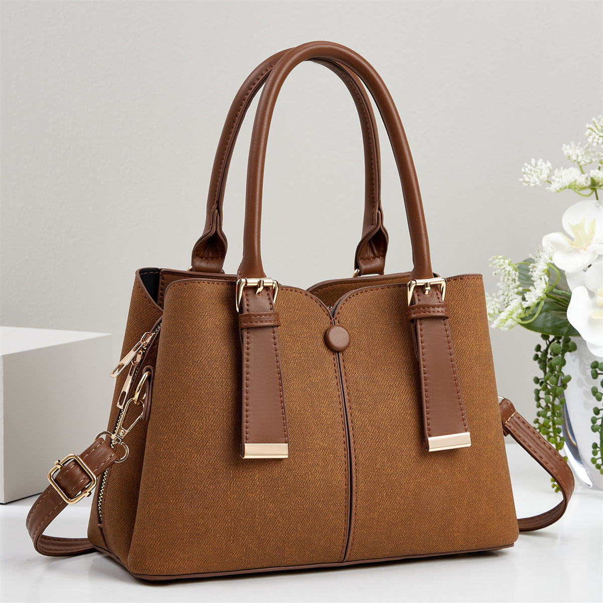 Women's Light Luxury Trendy Fashionable Large Capacity Solid Women's Shoulder Bag
