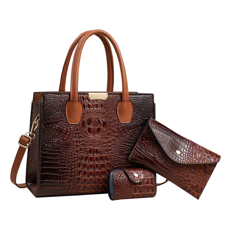 Stylish Women's Three-piece Fashion Large Capacity Handbags