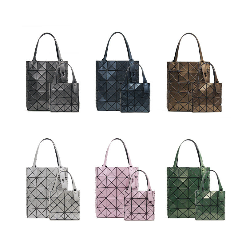 Women's Portable Fashion Rhombus Stitching Geometric Live Broadcast Bags