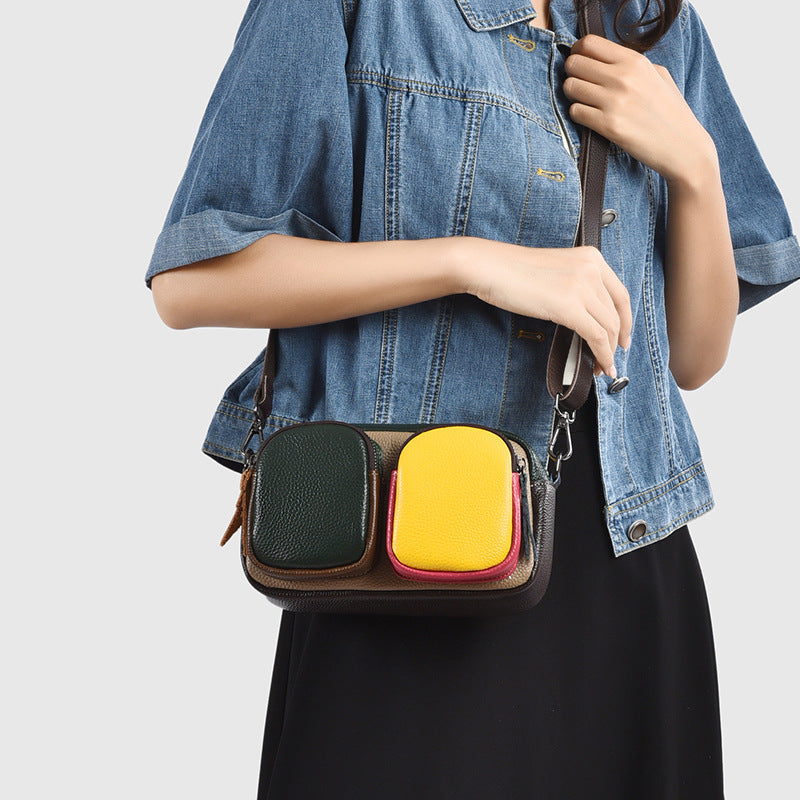 Women's Genuine Leather Large Capacity First Layer Cowhide Bags