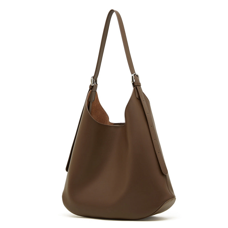 Women's Winter Genuine Leather Large Capacity Loose Fashion Tote Bag
