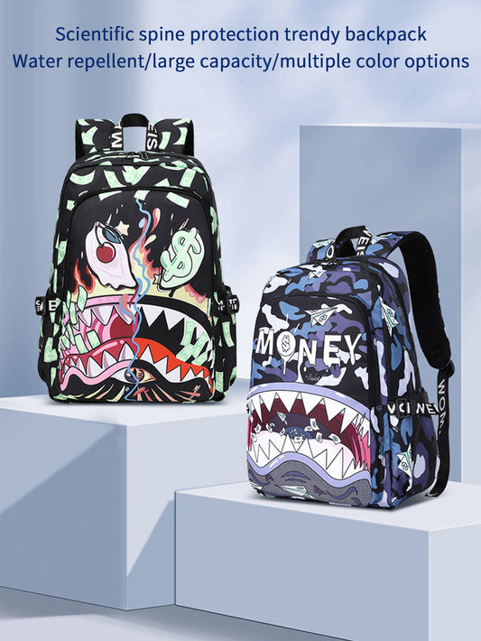 Lightweight Waterproof Printing Large Capacity Personalized Leisure Backpack