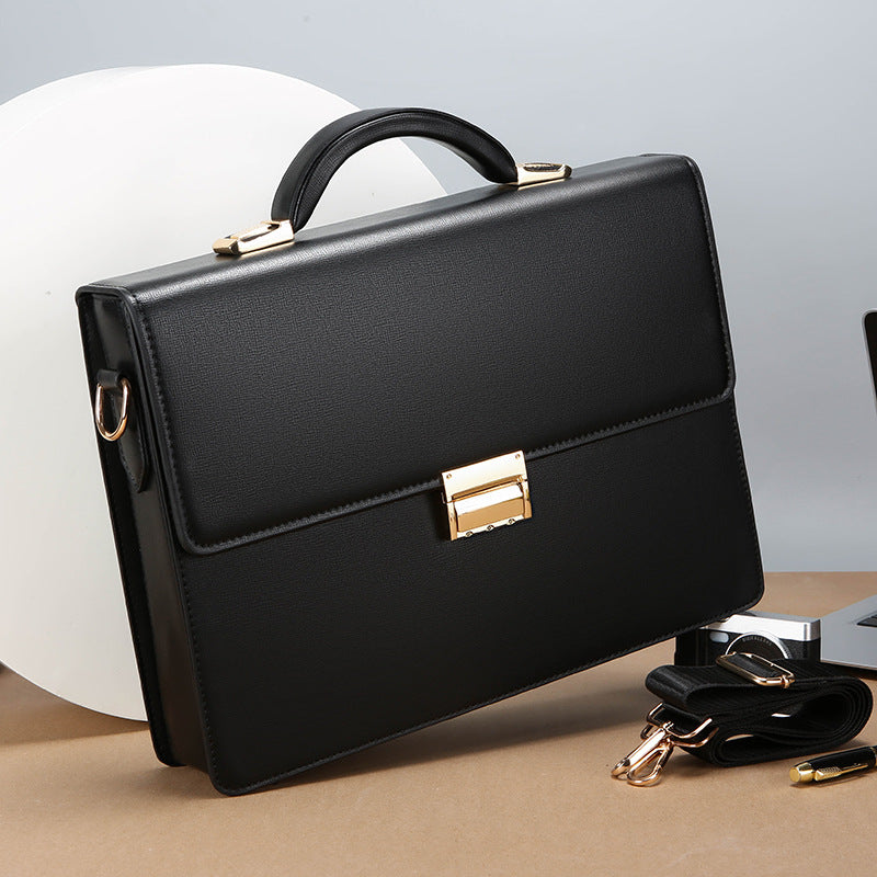 Men's Password Portable Business Portfolio Large Capacity Bags
