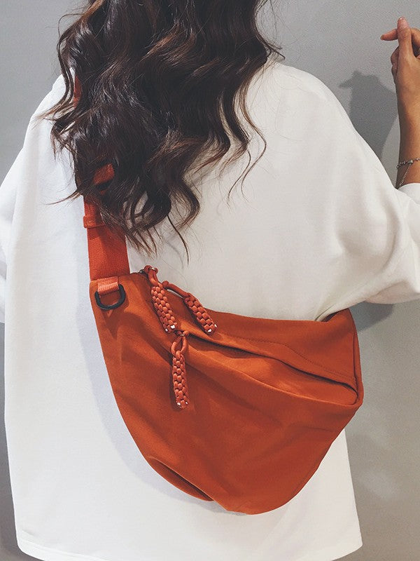 Fashion Commuter Dumpling Solid Color Large Women's Messenger Bag