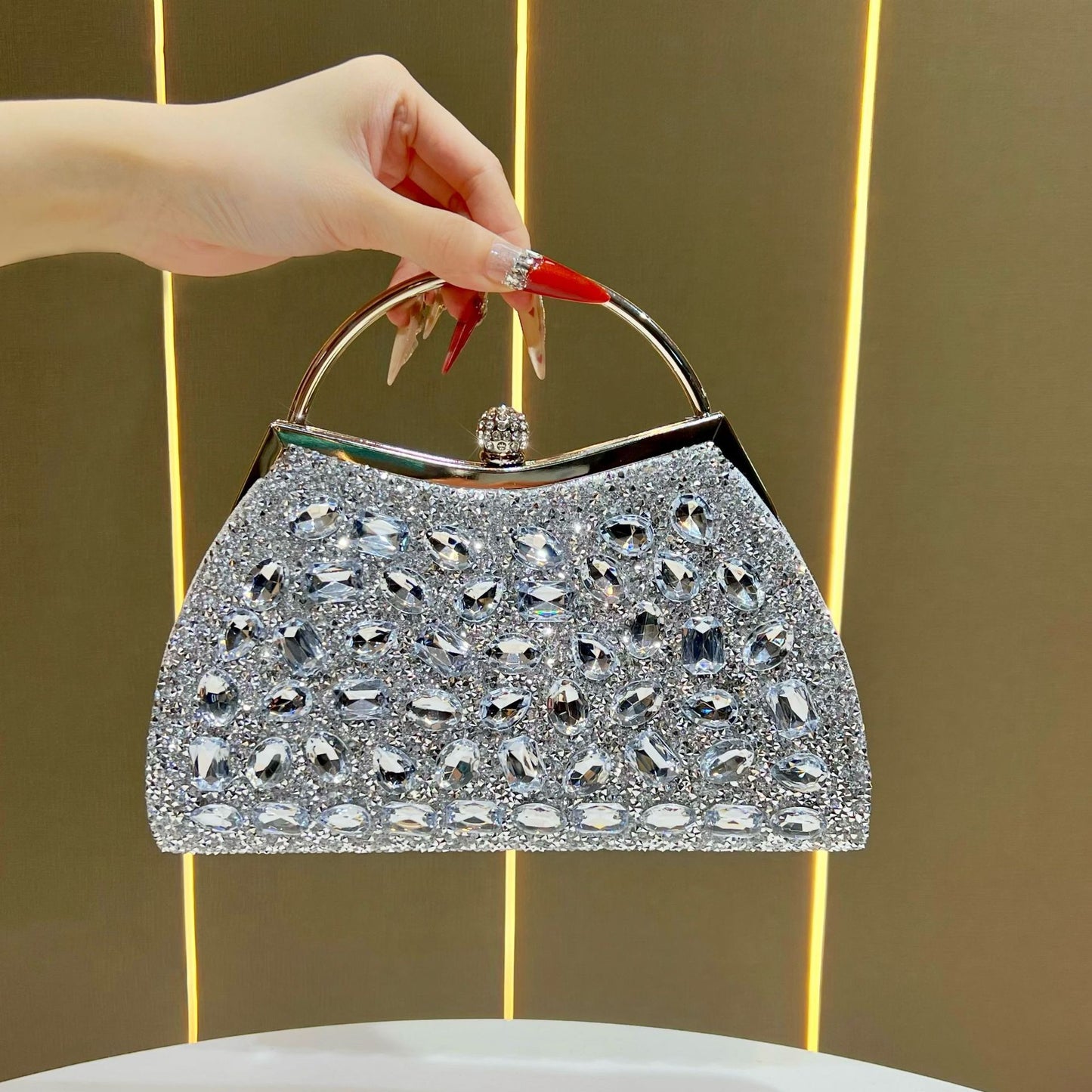 Women's Diamond High-grade Light Luxury Clutch Formal Bags
