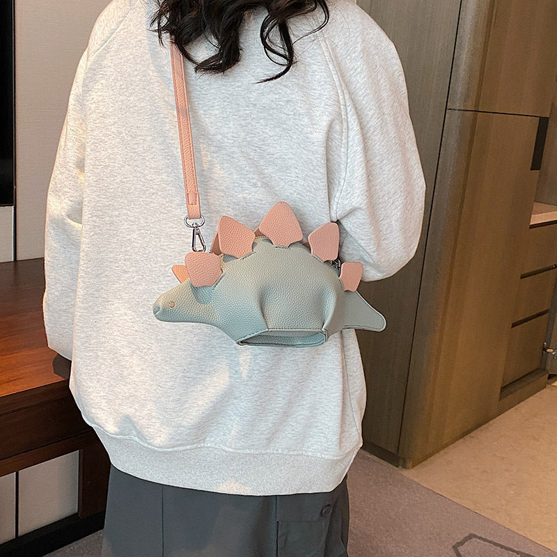 Women's Stylish Summer Cute Funny Little Personalized Dinosaur Women's Shoulder Bag