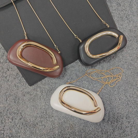 Clutch Metal Decorative Wrist Personalized Dress Dinner Bag