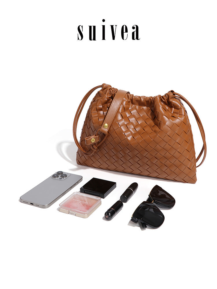 Woven Pleated Garbage Minimalist Lazy Cloud Advanced Feeling Bags