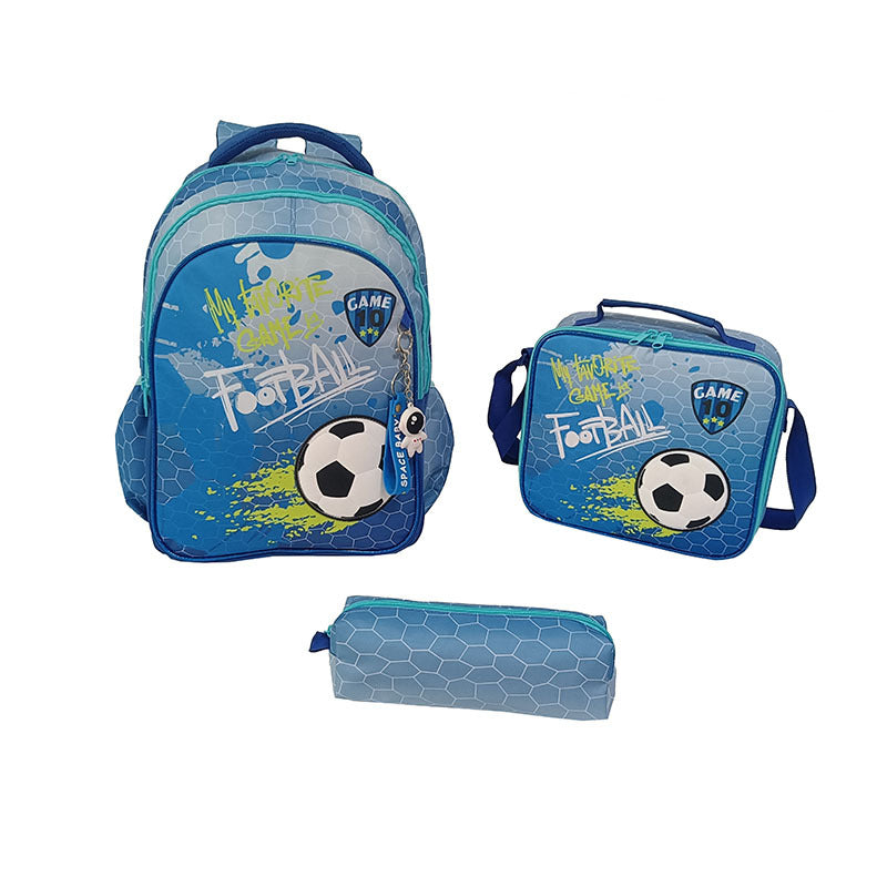Football Spine Protection Boys Large Capacity Primary School Bag