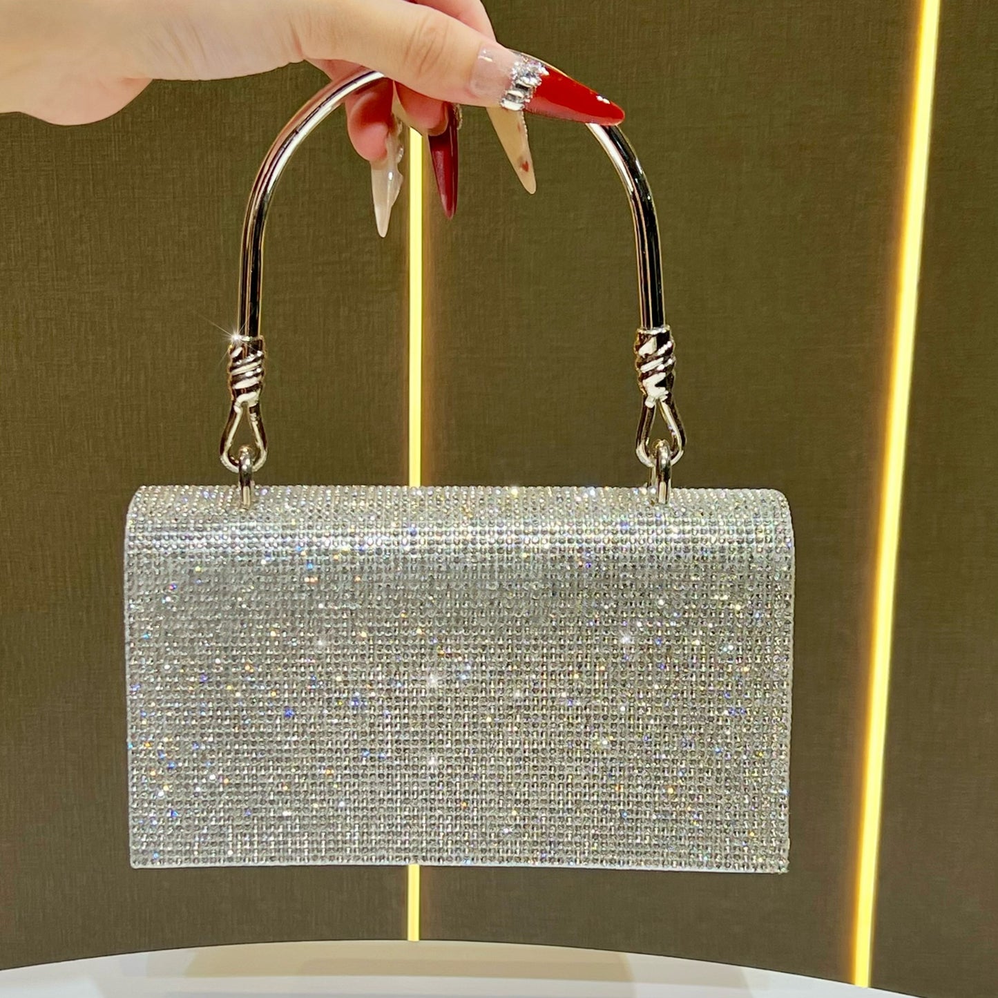 Women's Diamonds Niche Rhinestone Clutch Wedding Banquet Bags