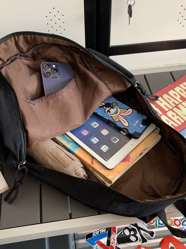 Women's & Men's Korean Large Capacity Washed Canvas Versatile Backpacks