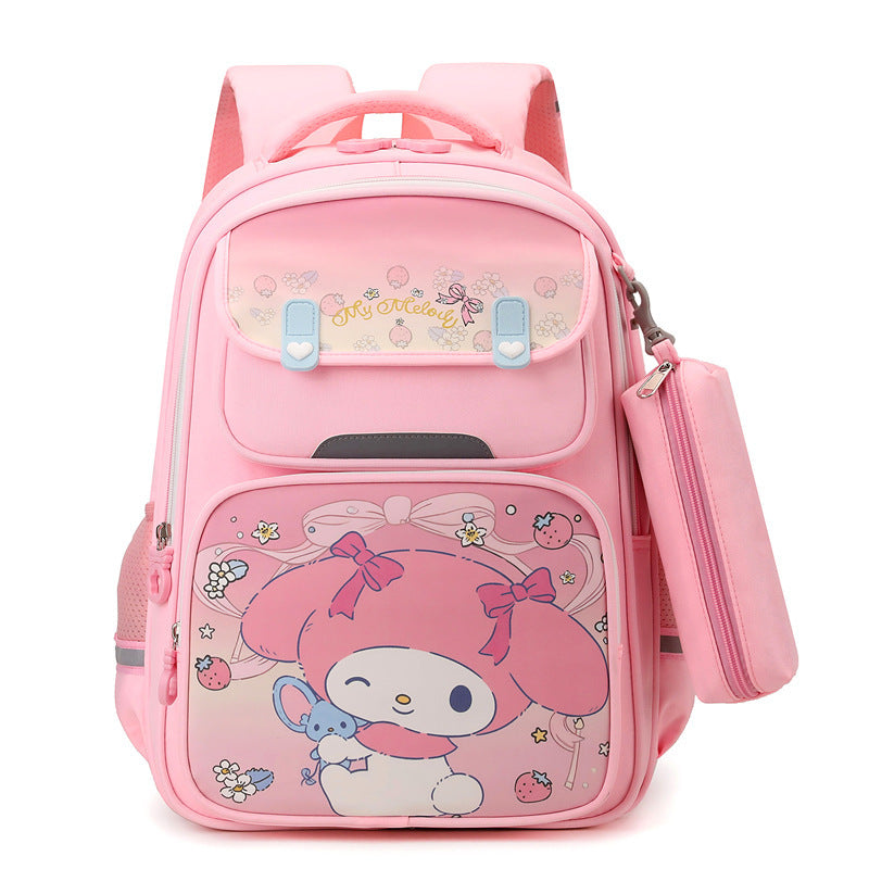 Cartoon For Portable Burden Alleviation Grade With Pencil Primary School Bag