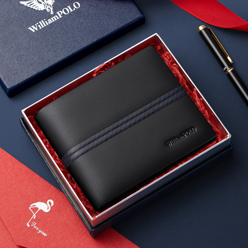 Men's Emperor Paul Short High-grade Soft Cattlehide Genuine Men's Wallet