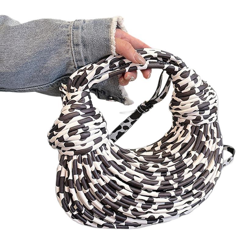 Women's Handmade Woven Special Creative Knotted Noodles Dumpling Bags