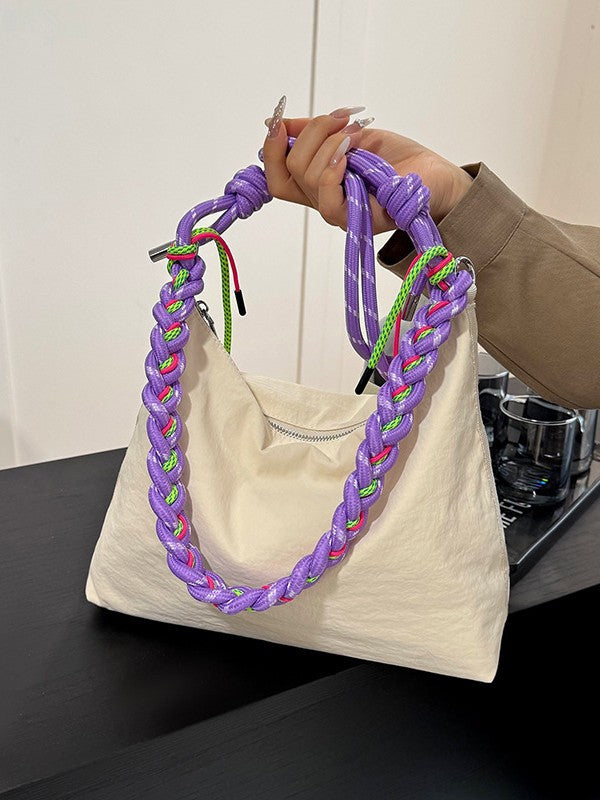 Women's Color Weaving Strap Lightweight Dumpling Summer Versatile Korean Women's Shoulder Bag