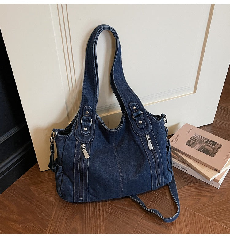 Denim Female Commuter Retro Class Western Women's Shoulder Bag