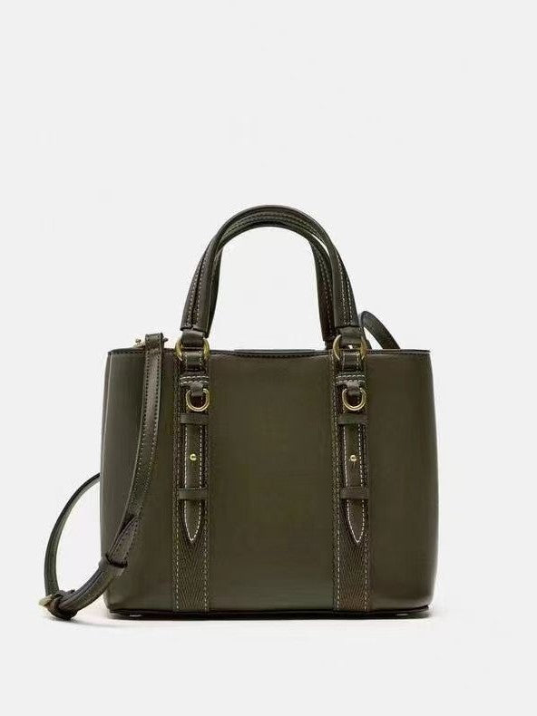 Women's Black Mini City Portable Versatile Double Women's Shoulder Bag