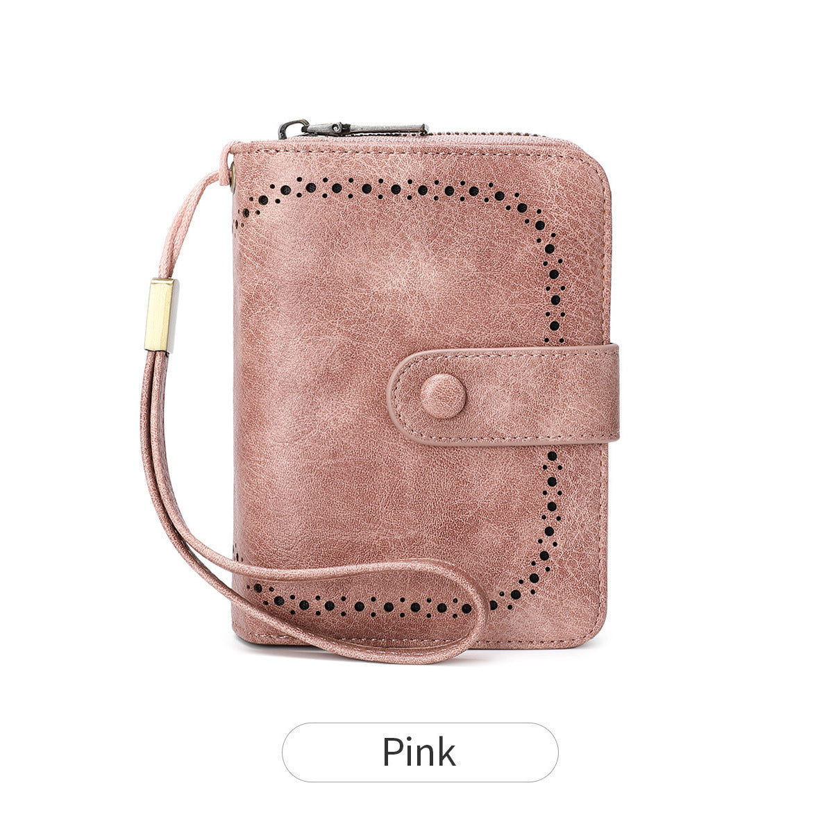 Women's Swiping Oil Wax Leather Retro Expanding Ladies Wallet