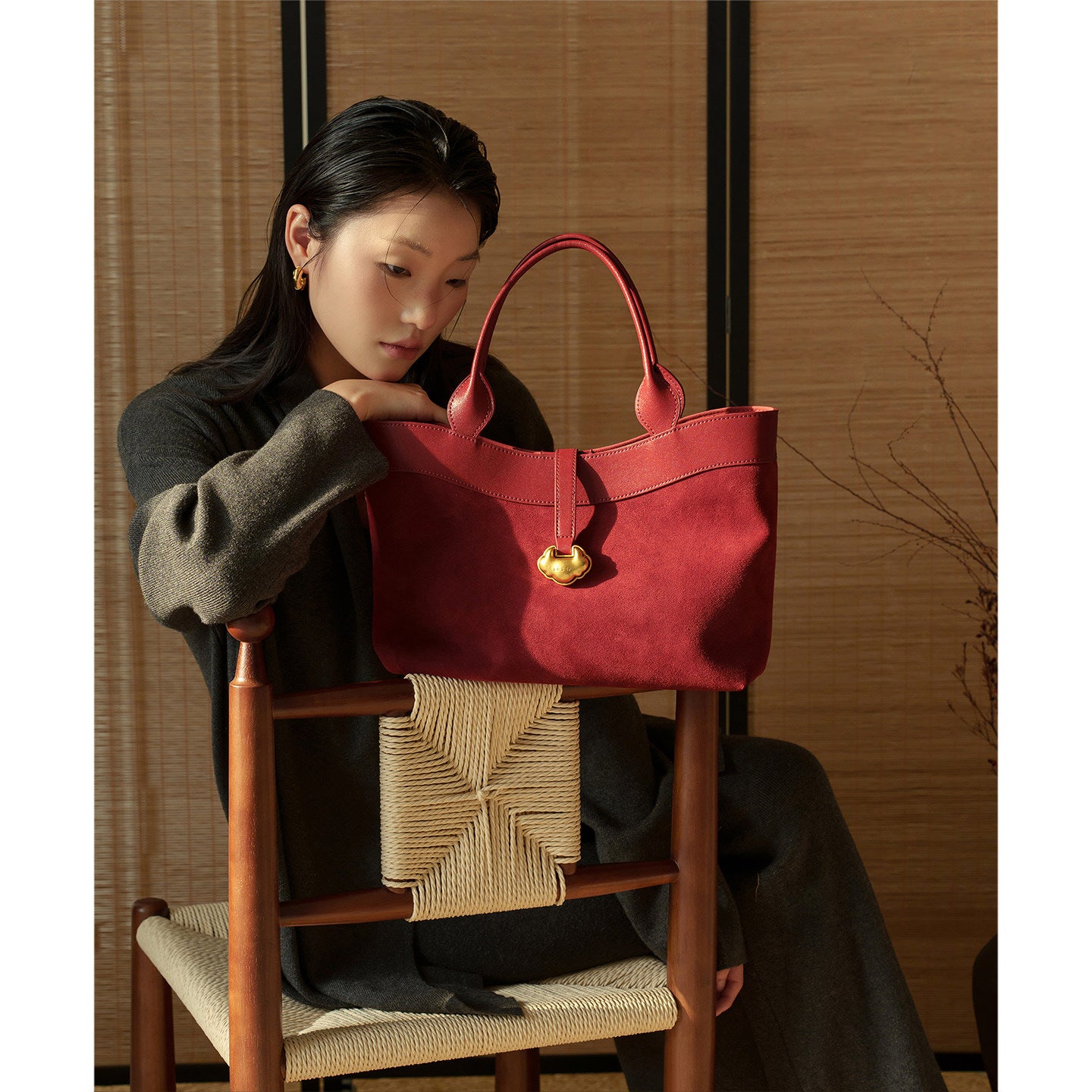 Women's Elegant Versatile High Sense Retro Frosted Leather One Bridal Women's Handbag