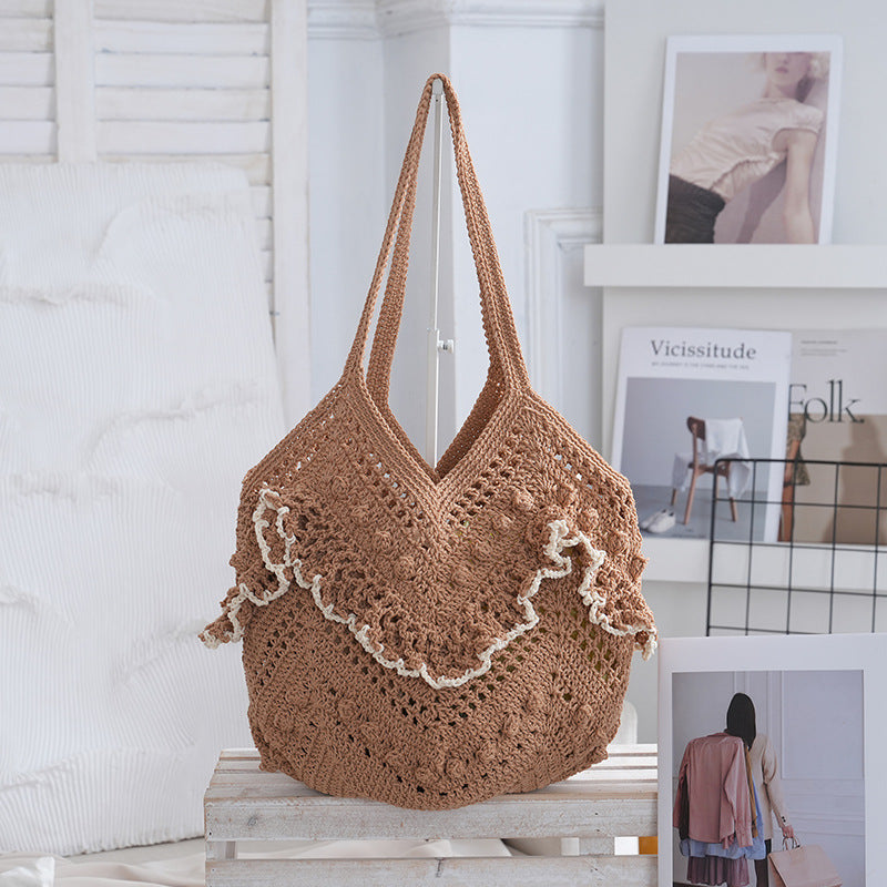 Women's Niche Woven Hand-woven Hollow Seaside Holiday Bags