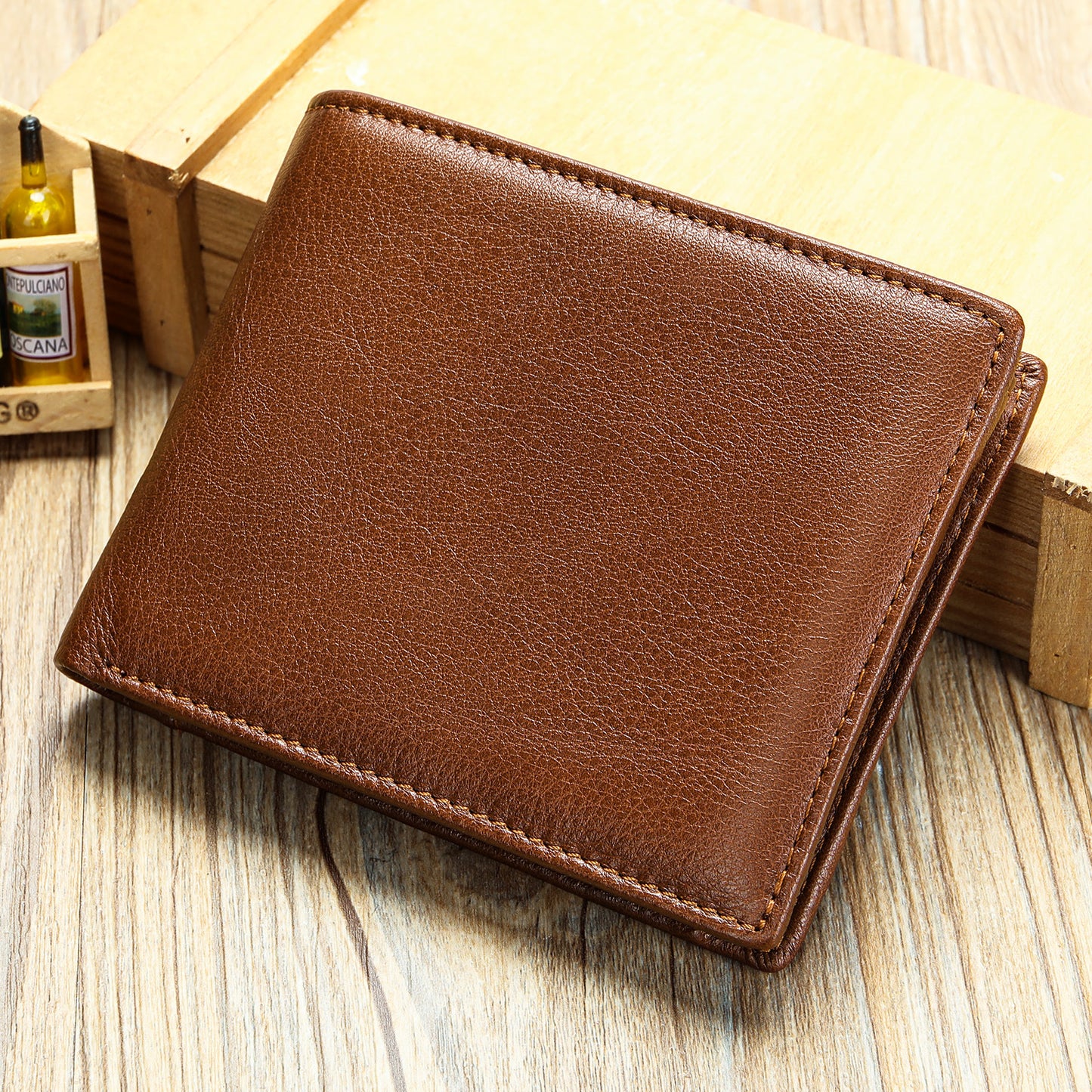 Men's Fashionable Elegant Leather For Man Leisure Men's Wallet