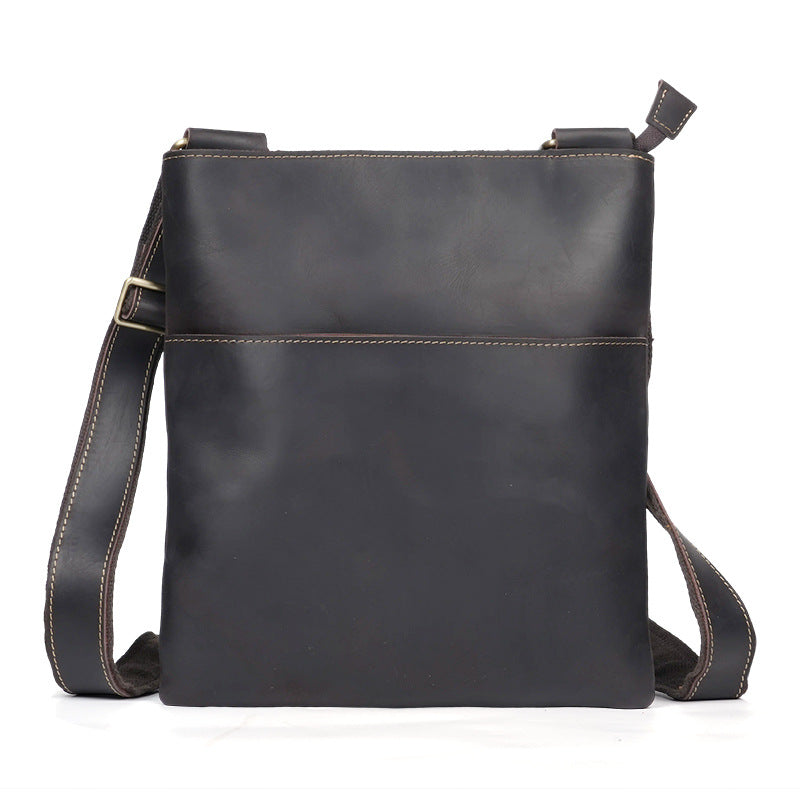 Crazy Horse Leather Simple Genuine Personality Bags