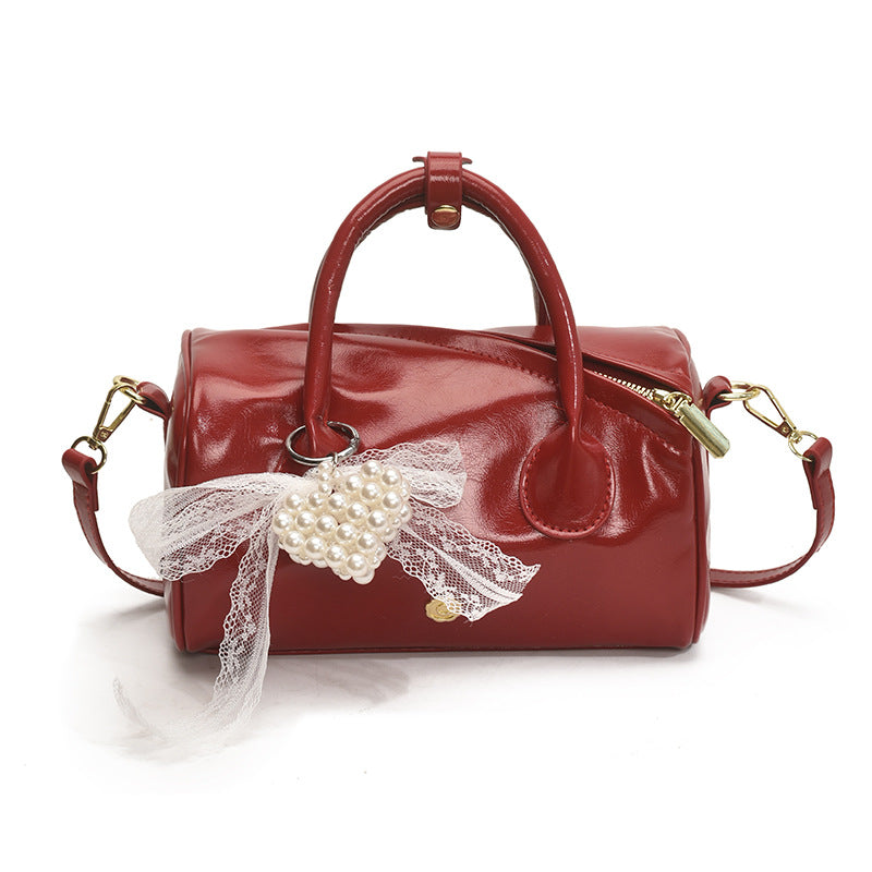 Simple Rhombus Western Style Texture Commuter Handbags