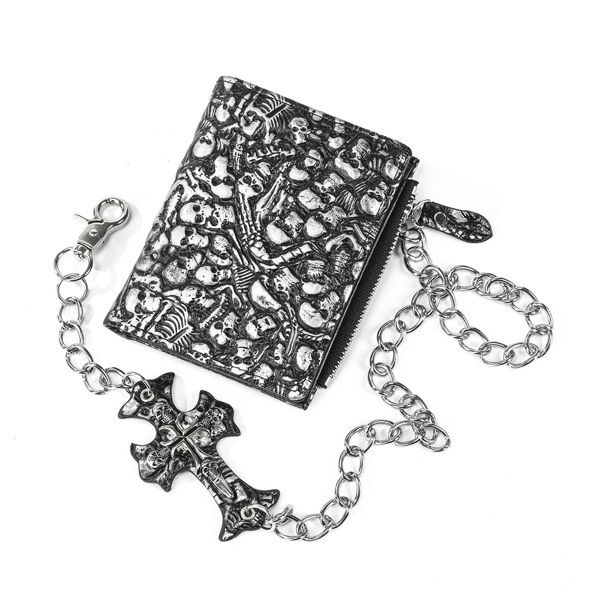 Gothic Personality Double-sided Skull Dark Punk Men's Wallet