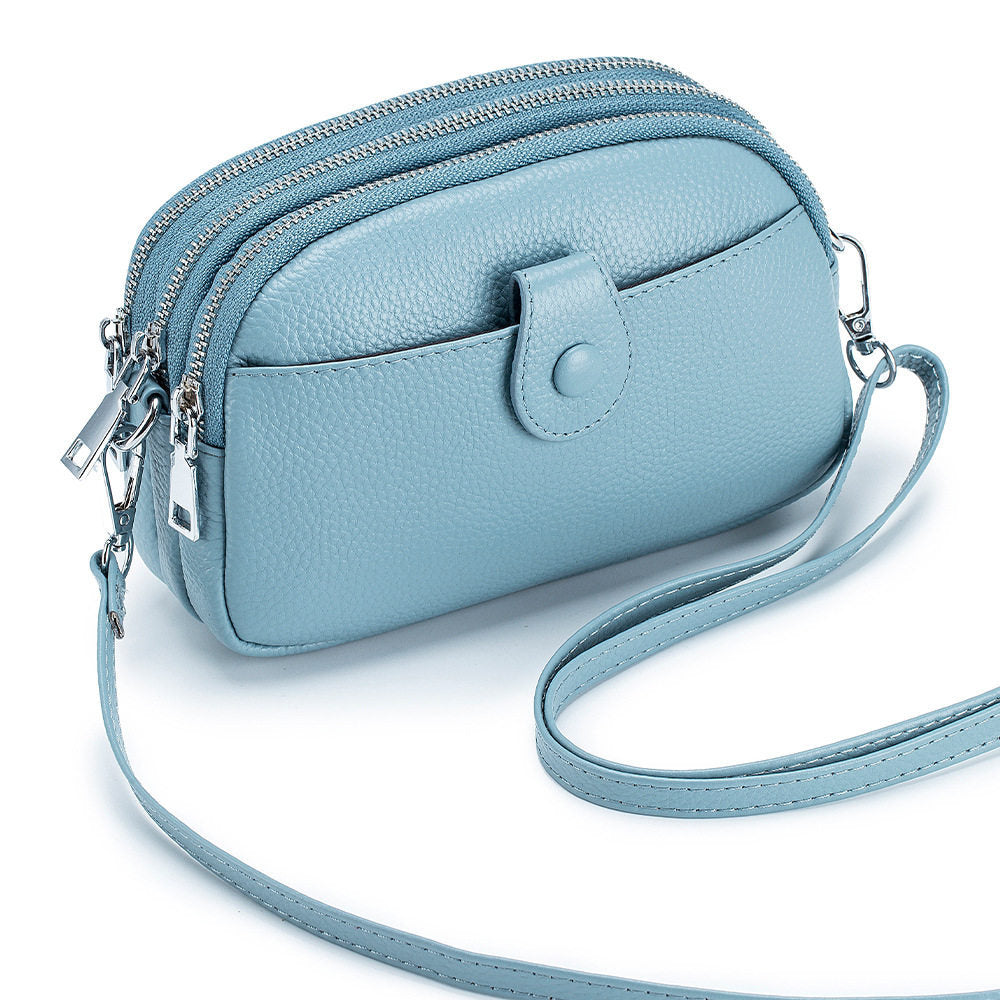 Women's Simple Mom Mobile Mini High Sense Cow Women's Messenger Bag