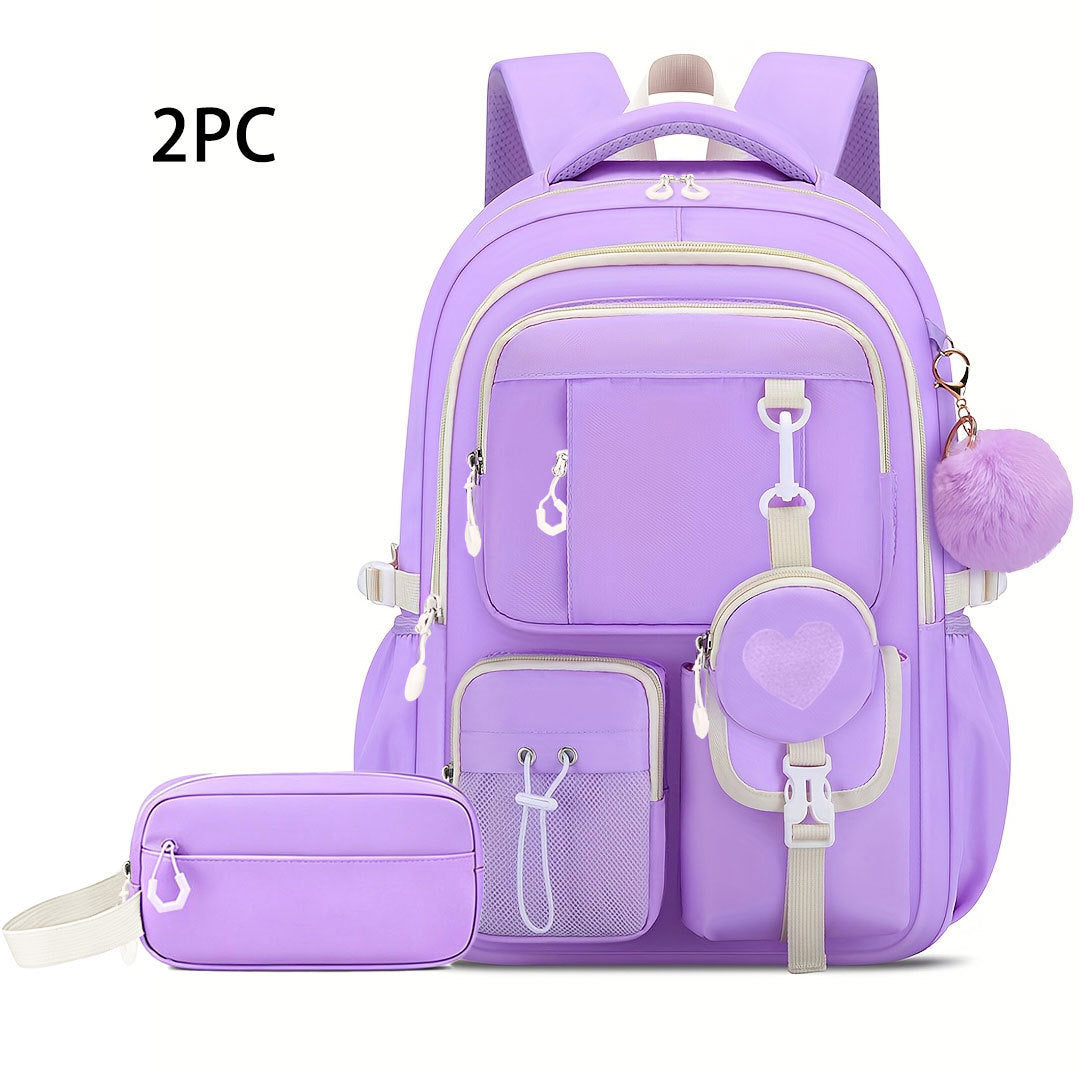 Burden Alleviation Large Capacity Love Three-piece Backpacks