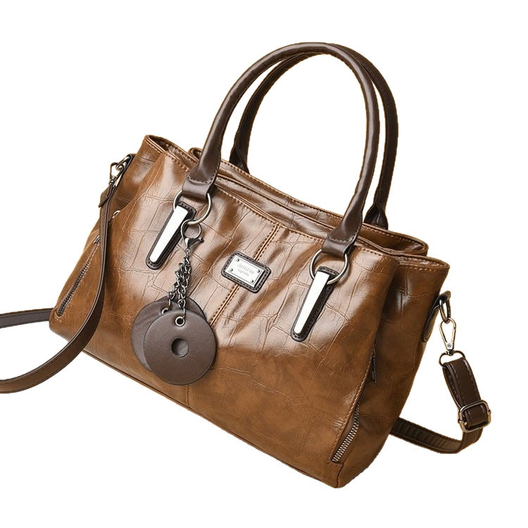 Women's Fashionable Textured Large Capacity Mom Bags