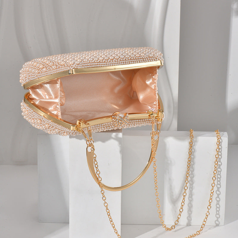 Pearl Hand Banquet Dress Temperament High Dinner Bag