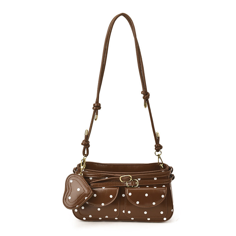 Korean Simple Polka Dot Underarm Spring Fashion Beautiful Personality Bags