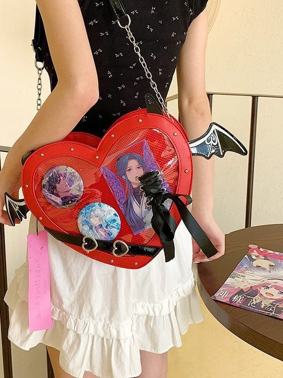 Style Snack Volume Heart-shaped Cartoon Two-dimensional Backpacks