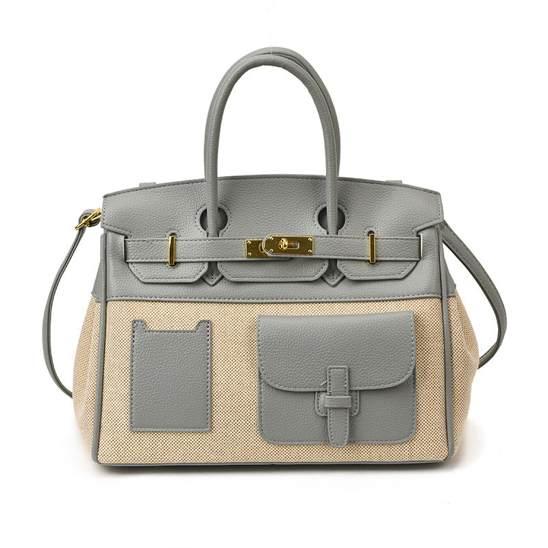 Women's Color Contrast Large Capacity High Sense Women's Handbag