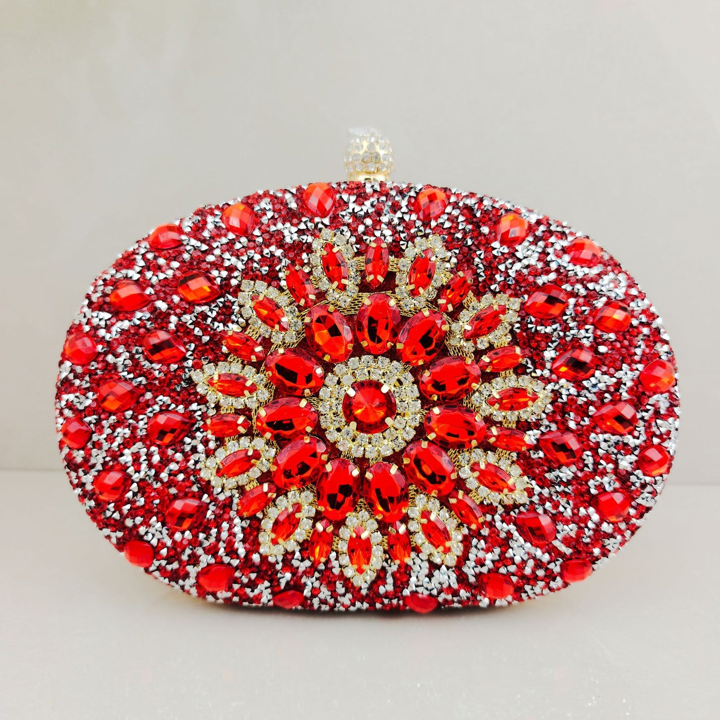 Diamond Texture Dress Banquet Party Match Metal Bags