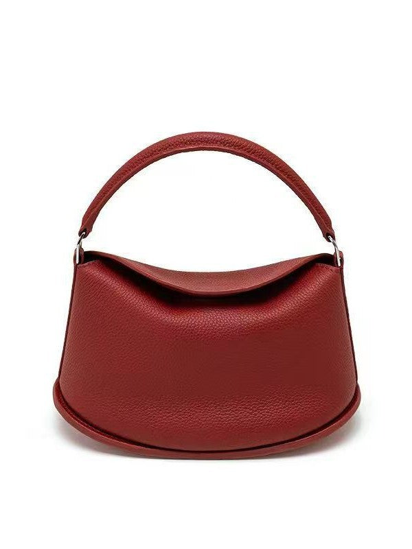 Women's Interest Light Luxury Lunch Box Genuine Leather Simple Bags