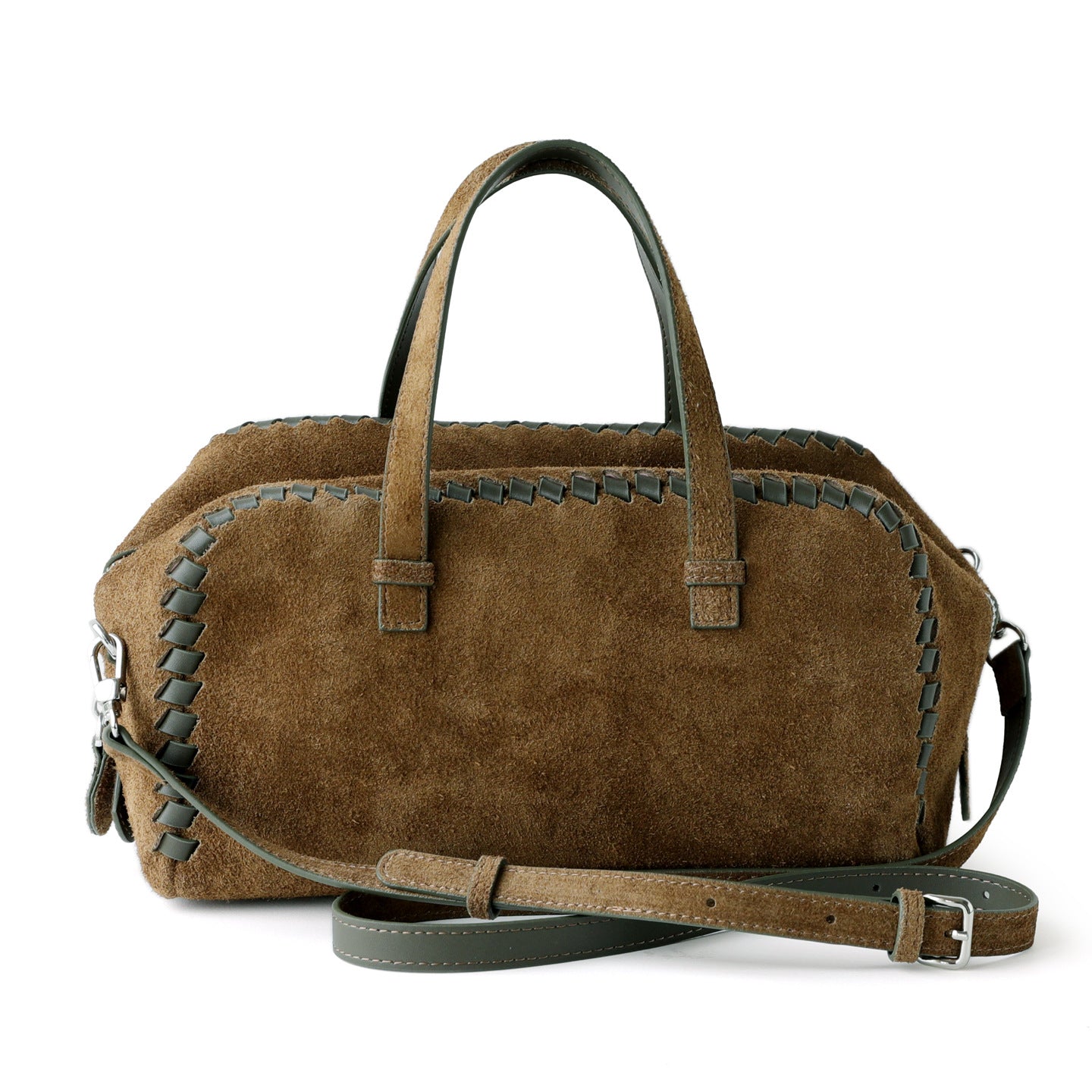 Women's Retro Frosted Cowhide Woven Large Capacity Portable Women's Leather Bag