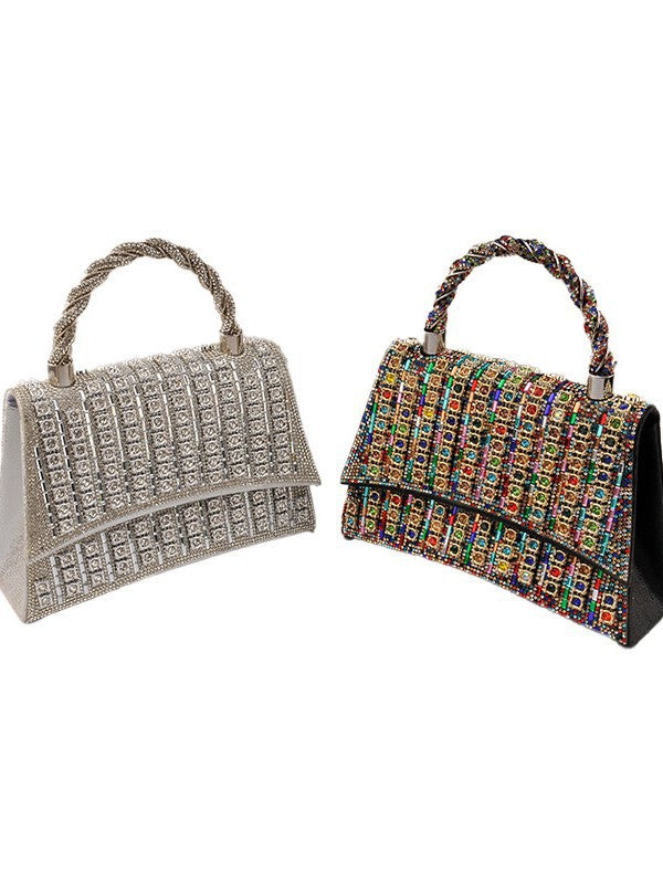 Women's Exquisite Elegant Party Flip Diamond Fashion Dinner Bag