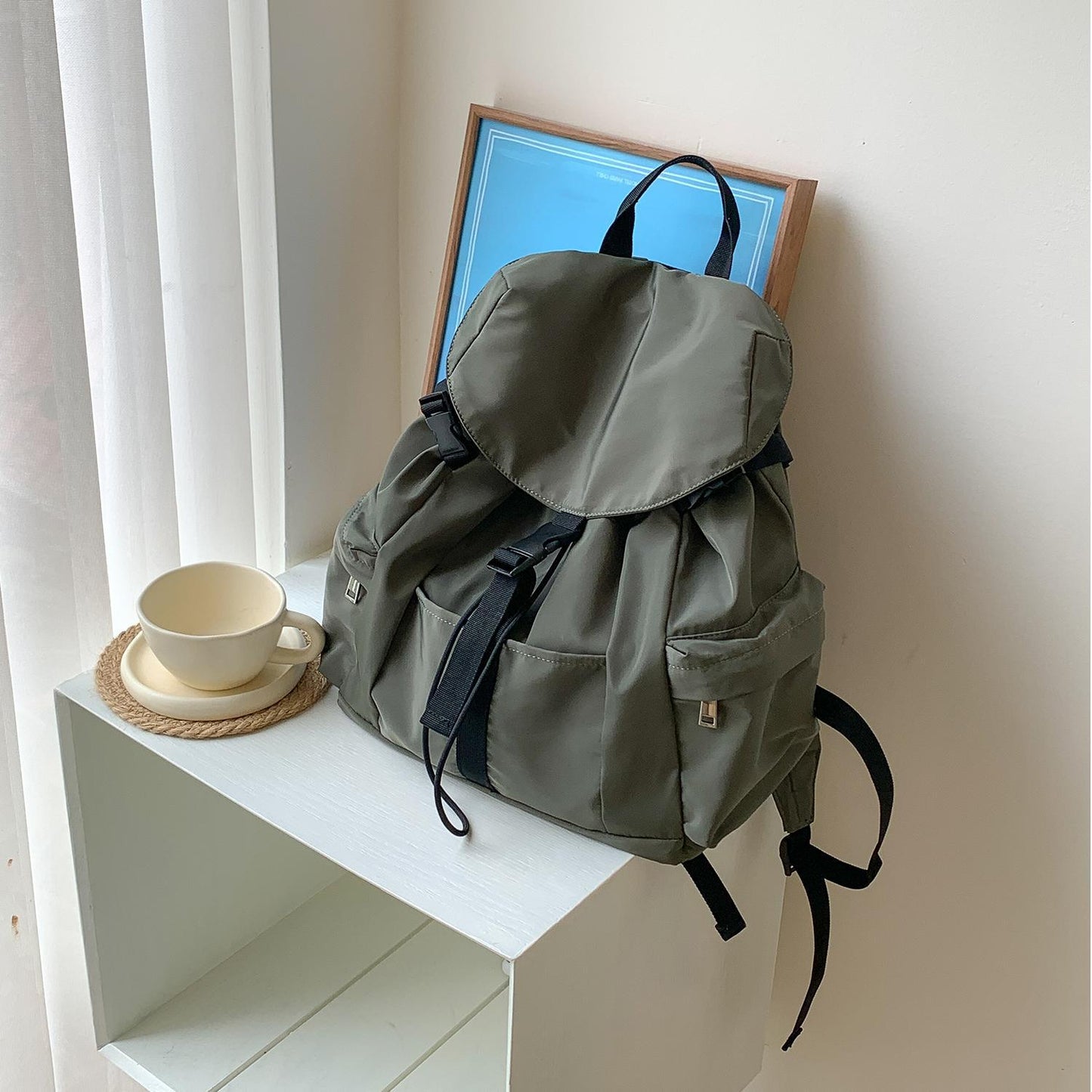 Women's & Men's Korean Style Large Capacity Lightweight College Backpacks