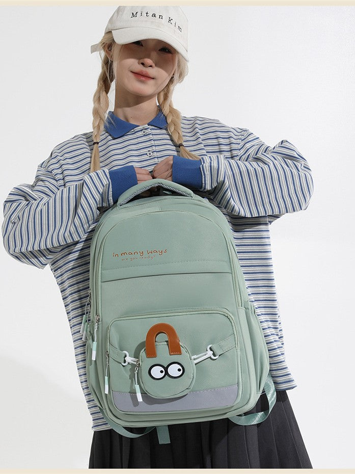 Women's Large Capacity Early High College Fashion Lightweight Burden Leisure Backpack